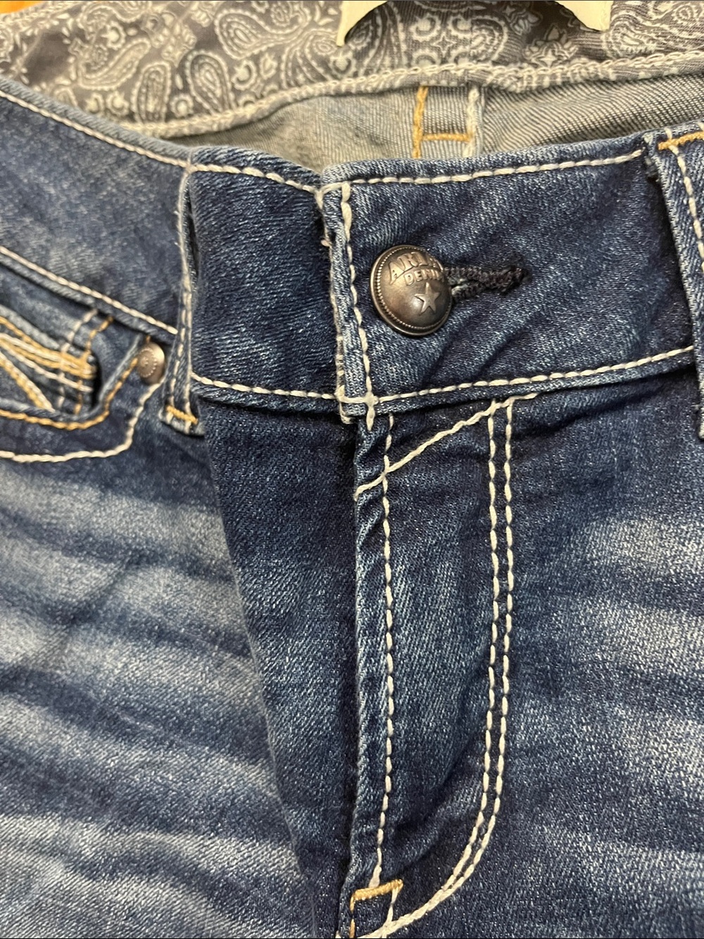 Ariat R.E.A.L. Boot Cut Jeans Women’s Size 31 Short Western Embroidered Pockets - Picture 4 of 12